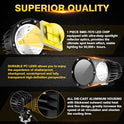 Auxbeam Cápsulas LED redondas de 4 pulgadas