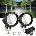 Auxbeam Cápsulas LED redondas de 4 pulgadas