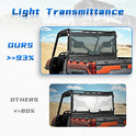 KEMIMOTO - Luz de ventana trasera con tinte ahumado duro compatible con Polaris Ranger XP 1000/Crew 2017-2023, Ranger 1000/Crew, 2013-2019 Polaris Ranger XP 900/Crew reemplazo para parabrisas trasero #2879013 UTV