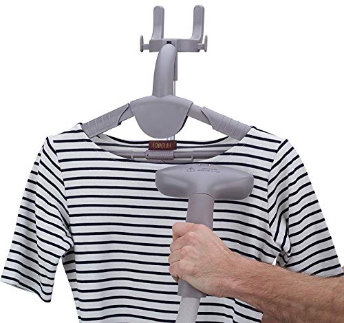 PurSteam Vaporizador de Ropa, Potente vaporizador de Tela Resistente con Cepillo para Polvo de Tela y Colgador de Ropa, Perfecto para esterilizar y desinfectar