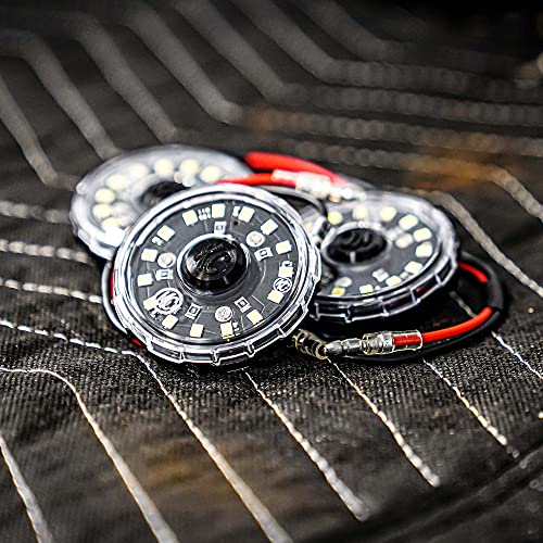 KC HiLiTES Cyclone V2 LED - Luz única, lente transparente, haz de inundación de 5 W