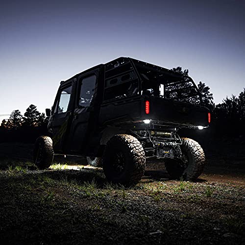 KC HiLiTES 91040 Cyclone V2 LED 6 Luces 5W bajo el vehículo Sistema de luz de Roca de Haz de inundación, Opciones de Montaje versátiles, Ilumina una Amplia área Alrededor del vehículo