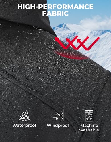 KEMIMOTO - Chaquetas calentadas para hombres con batería de 15000 mAh, chamarra de calefacción eléctrica para invierno al aire última intervensión