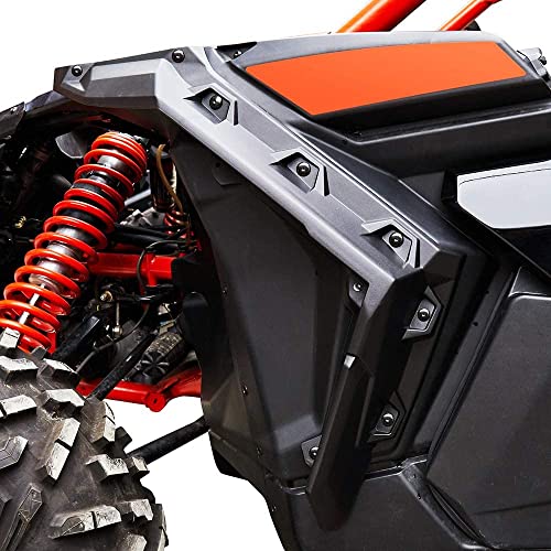 KEMIMOTO X3 Guardabarros extendidos compatibles con Can-Am Maverick X3 & X3 Max RS Turbo R RR 2017-2024 guardabarros laterales delantero y trasero, accesorios de repuesto OEM #715002973