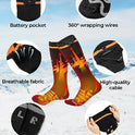 KEMIMOTO 2023 - Calcetines calefaccionados unisex con control de aplicación, calcetines eléctricos recargables para caza, senderismo, camping, esquí, invierno al aire última intervensión