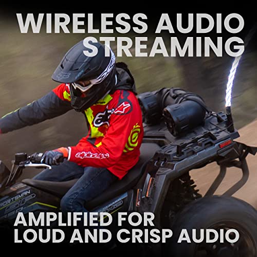 BOSS Audio Systems ATV65BRGB ATV UTV Sistema de sonido resistente a la intemperie – Altavoces de 6,5 pulgadas, tweeters de 1 pulgada, amplificador integrado, Bluetooth, iluminación multicolor, fácil instalación