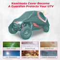 KEMIMOTO UTV - Funda compatible con Polaris RZR General, Can Am Maverick Sport, Honda Talon, Kawasaki TERYX4, CFMOTO ZForce, Yamaha 2-3 plazas