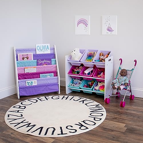Humble Crew - Organizador de Almacenamiento de Juguetes para niños con 9 contenedores de Almacenamiento