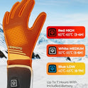 KEMIMOTO - Guantes calefaccionados para motocicleta, guantes calefactados para hombres y mujeres, guantes de trabajo con calefacción fina, visualización táctil con batería recargable que duran hasta 7 horas para esquí, ciclismo, golf, caza, senderismo, co