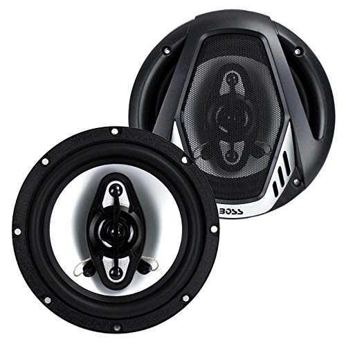 4) NEW BOSS NX654 6.5" 800W 4-Way Car Audio Coaxial Speakers Stereo Black 4 Ohm