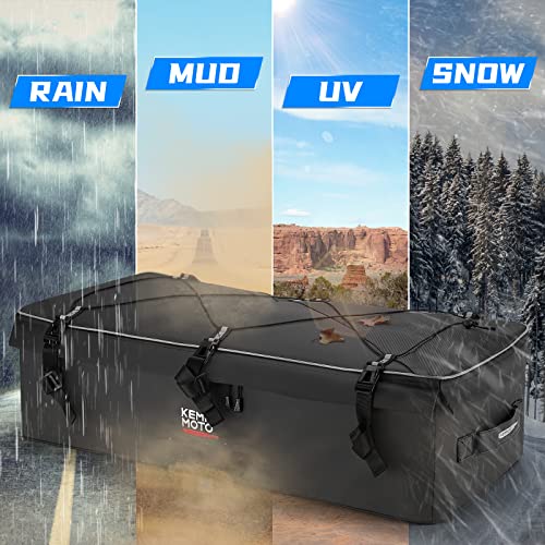 Kemimoto - Bolsa de engranajes para ATV (4 unidades, para los bastidores delanteros o traseros, color negro)