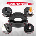 kemimoto Caja de cama X3, caja de almacenamiento Maverick X3, caja de almacenamiento Maverick con estante trasero compatible con Can am Maverick X3, Outlander (excepto 6 x 6), Renegade, OEM Reemplaza #715004778 con LinQ montado