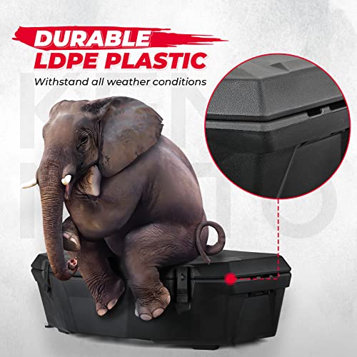 kemimoto Caja de cama X3, caja de almacenamiento Maverick X3, caja de almacenamiento Maverick con estante trasero compatible con Can am Maverick X3, Outlander (excepto 6 x 6), Renegade, OEM Reemplaza #715004778 con LinQ montado