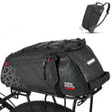 KEMIMOTO - Bolsa trasera para bicicleta, bolsa de maletero, bolsa de PVC impermeable, para bicicleta, alforja para bicicleta de montaña, de carretera universal, bolsa de 8 L, para compras, viajeros y ciclismo