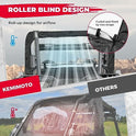 KEMIMOTO Parabrisas trasero suave compatible con Polaris RZR XP 1000, UTV parabrisas trasero transparente, duradero y portátil, compatible con Polaris RZR XP/XP 4 1000, 2016+ Polaris RZR XP/XP 4 Turbo 2014+
