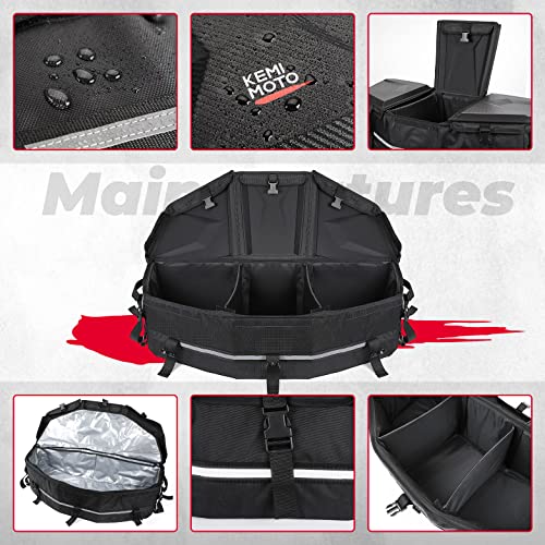 KEMIMOTO X3 Bolsa de almacenamiento de carga mejorada UTV ATV caja de cama estante trasero bolsa enfriadora de maletero Can am Maverick X3 Commander Outlander (excepto 6 x 6) Renegade OEM #715002923