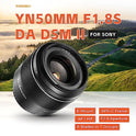 Lente YONGNUO YN50mm F1.8S II, DA DSM para lente Sony Standard Prime