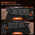 Kemimoto X3 Bolsas para puerta delantera compatibles con Can am Maverick X3 MAX Turbo R X DS Turbo X RS Turbo R 2017 2018 2019 2020 2021 2022 UTV Upper Door Bolsas de almacenamiento con rodillera extraíble y soporte para tazas