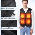 KEMIMOTO - Chaleco calefactor para hombre, chaleco calefactor de invierno, chaleco de caza climatizado, guante táctico, batería no incluida