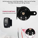 KEMIMOTO Kit de intermitentes UTV, universal UTV ATV Street con interruptor basculante, bocina 110D, kit de intermitentes Plug and Play compatible con Polaris, Can-Am, Kawasaki, Arctic Cat, CFMOTO,