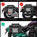 Kemimoto Alforjas de motocicleta impermeables de PVC 50L