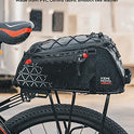 KEMIMOTO - Bolsa trasera para bicicleta, bolsa de maletero, bolsa de PVC impermeable, para bicicleta, alforja para bicicleta de montaña, de carretera universal, bolsa de 8 L, para compras, viajeros y ciclismo