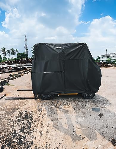 KEMIMOTO Funda para carretilla elevadora, cubierta de almacenamiento para carretillas elevadoras laterales con cierre resistente, 420D, Oxford compatible con carretillas elevadoras de hasta 8000 libras, resistente al agua, resistente al viento, accesorios