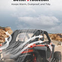 Kemimoto PRO XP - Parabrisas trasero UTV suave para ventana trasera compatible con RZR PRO XP /Turbo R 2020-2023 - Tapón de polvo, a prueba de polvo, accesorios de panel a prueba de lluvia