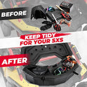 kemimoto Caja de cama X3, caja de almacenamiento Maverick X3, caja de almacenamiento Maverick con estante trasero compatible con Can am Maverick X3, Outlander (excepto 6 x 6), Renegade, OEM Reemplaza #715004778 con LinQ montado