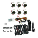 KC HiLiTES 91040 Cyclone V2 LED 6 Luces 5W bajo el vehículo Sistema de luz de Roca de Haz de inundación, Opciones de Montaje versátiles, Ilumina una Amplia área Alrededor del vehículo