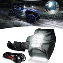 Lupar - Espejo retrovisor LED UTV para espejo retrovisor lateral compatible con barra de jaula de 1.5-2 pulgadas para SXS lado a lado Polaris RZR XP Can-Am Pioneer Yamaha Rhino Wolverine Kawasaki