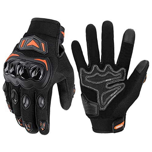 kemimoto - Guantes de motociclismo para hombre, transpirables, resistentes al desgaste, para motocross, todoterrenos, cuatrimotos, UTV, motocicletas, ciclismo, carreras, deportes al aire última intervensión