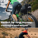 KEMIMOTO Bolsa trasera para bicicleta, bolsa para maletero de bicicleta, gran capacidad, resistente al agua, con cubierta de lluvia, bolsa para sillín de bicicleta, para compras, viajes, ciclismo