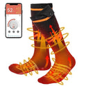 KEMIMOTO 2023 - Calcetines calefaccionados unisex con control de aplicación, calcetines eléctricos recargables para caza, senderismo, camping, esquí, invierno al aire última intervensión