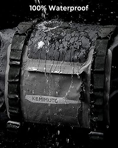 Kemimoto Alforjas de motocicleta impermeables de PVC 50L
