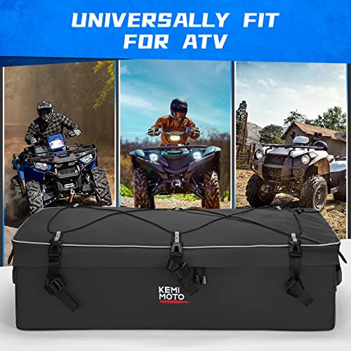 Kemimoto - Bolsa de engranajes para ATV (4 unidades, para los bastidores delanteros o traseros, color negro)
