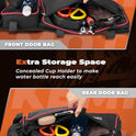 KEMIMOTO X3 Bolsas de almacenamiento para puerta delantera y trasera, color rojo compatible con Can Am Maverick X3 Max/X RS/DS/MR T/urbo RR All Max modelos con rodillera extraíble y soporte para vasos