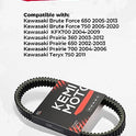 Kemimoto - Correa de transmisión para ATV, resistente compatible con Kawasaki Brute Force 650 750 2005-2020 / KFX700 2004-2009 / Prairie 360 650 700 2002-2012 / Teryx 750 2011 Reemplaza 44 448 59011-1080 59011-0019
