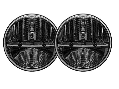 Rigid Industries 55008 - Juego de 2 faros delanteros redondos (7 pulgadas, calefacción, no JK)