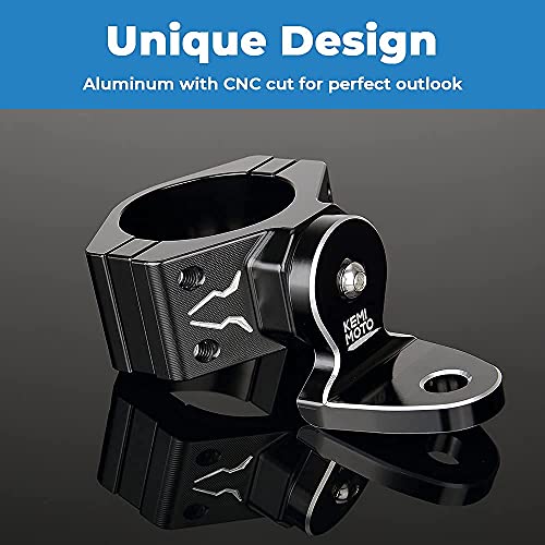 Kemimoto - Soporte de luz ajustable para bandera de UTV de 1.75 a 2 pulgadas compatible con Polaris RZR compatible con Can Am Commander compatible con Talon 1000