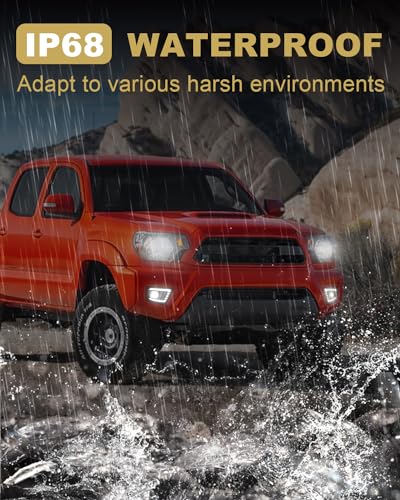 TBHOO - Luces antiniebla LED para Toyota Tacoma DRL, luces de circulación diurna ámbar, luces antiniebla LED para Toyota Tacoma, accesorios