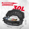 kemimoto Caja de cama X3, caja de almacenamiento Maverick X3, caja de almacenamiento Maverick con estante trasero compatible con Can am Maverick X3, Outlander (excepto 6 x 6), Renegade, OEM Reemplaza #715004778 con LinQ montado