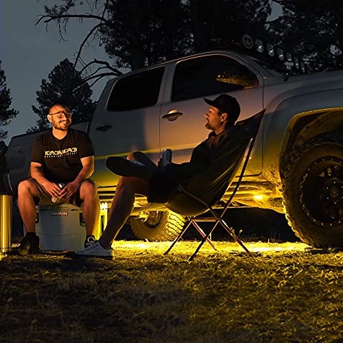 KC HiLiTES Cyclone V2 LED - Luz única - Lente ámbar - Haz de inundación de 5 W