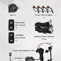 KEMIMOTO Kit de intermitentes UTV, universal UTV ATV Street con interruptor basculante, bocina 110D, kit de intermitentes Plug and Play compatible con Polaris, Can-Am, Kawasaki, Arctic Cat, CFMOTO,