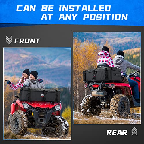 Kemimoto - Bolsa de engranajes para ATV (4 unidades, para los bastidores delanteros o traseros, color negro)