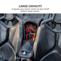KEMIMOTO 2023 PRO XP Juego de bolsas de almacenamiento para puerta 1680D y bolsa central con rodillera extraíble y cremalleras de PVC resistentes al desgaste, bolsas de herramientas UTV compatibles con Polaris RZR PRO XP 2020-2023