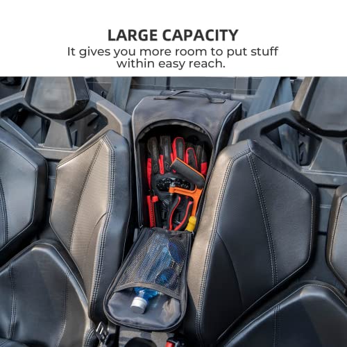 KEMIMOTO 2023 PRO XP Juego de bolsas de almacenamiento para puerta 1680D y bolsa central con rodillera extraíble y cremalleras de PVC resistentes al desgaste, bolsas de herramientas UTV compatibles con Polaris RZR PRO XP 2020-2023