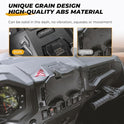 KEMIMOTO - Caja de almacenamiento para dispositivo eléctrico con GPS compatible con Polaris RZR XP Turbo RZR XP 1000 RZR para tablet de 2019-2023, soporte para teléfono, soporte de navegación con
