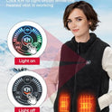 KEMIMOTO - Chaleco calefactor de forro polar para mujer, chaleco térmico ligero para mujer (batería no incluida)