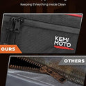 KEMIMOTO X3 Bolsas de almacenamiento para puerta delantera y trasera, color rojo compatible con Can Am Maverick X3 Max/X RS/DS/MR T/urbo RR All Max modelos con rodillera extraíble y soporte para vasos